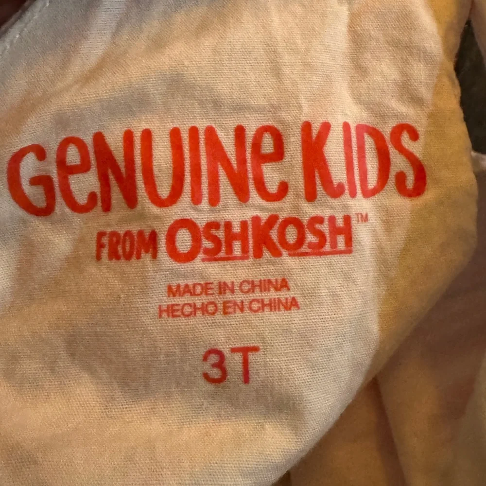 OshKosh B'gosh White and Red A-Line Sleeveless Dress